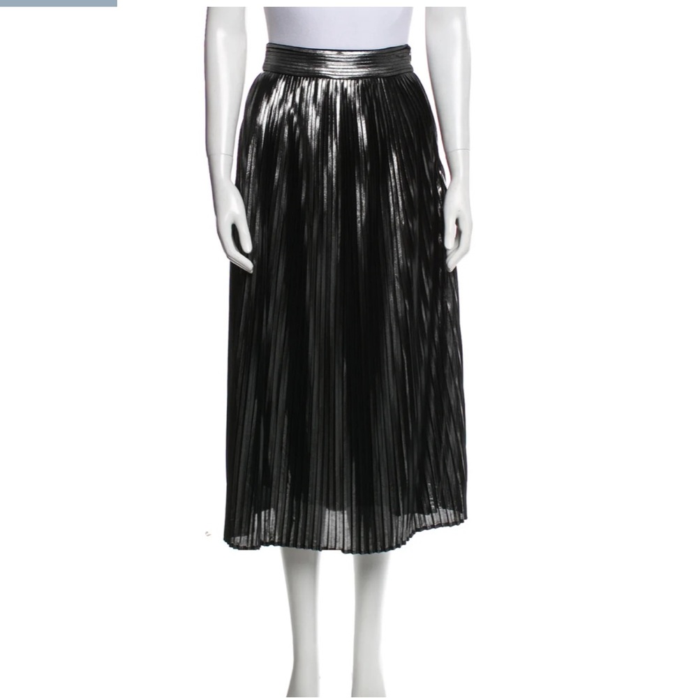 Ba&sh metallic pleated skirt